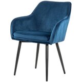 Livetastic Naslanjač Samt, Modra | Shoptok.si