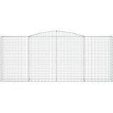  Obokane gabion košare 10 kos 400x50x160/180cm pocinkano železo, (21000476) | Shoptok.si