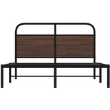 vidaXL Okvir kreveta bez madraca smeđa boja hrasta 120x200 cm drveni | shoptok.hr