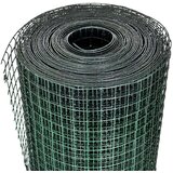 vidaXL Žična ograja pocinkana s PVC oblogo 10x1 m zelena | Shoptok.si