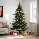 Umjetno božićno drvce s nogom 240 cm 300 LED lampica - Zelena 240 cm s LED svjetlima | shoptok.hr