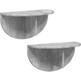  Polica na zidu Zidne 2 pcs Betonski sivi 48 x 24 x 24 cm | shoptok.hr
