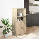 vidaXL Kuhinjska omarica sonoma hrast 57x41,5x131,5 cm inž. les | Shoptok.si