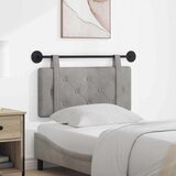  Držeće uzglavlje Zidne Svijetlo siva 90 x 55 x 5 cm Baršun - Svjetlosiva 80 cm bez LED | shoptok.hr
