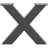  Noge za klub stolić u obliku slova X, 2 kom, antracit, 50 x (42-43) cm, čelik | shoptok.hr