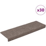 vidaXL Samolepilne podloge za stopnice 30 kosov krem 65x21x4 cm Cene