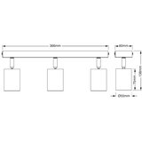 Osram Reflektor Elemental, 3xGU10, crni | shoptok.hr