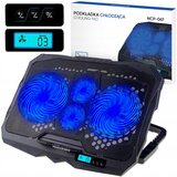  Hladilna podloga za prenosni računalnik z LCD 4x ventilator 2x USB Cene