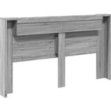  Krevetna ploča s LED-om Zidne Sivi Sonoma 180 x 16,5 x 103,5 cm | shoptok.hr