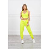 Kesi Set top+pants yellow neon Cene