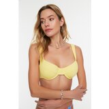 Trendyol Yellow Textured Underwire Bikini Top Cijene