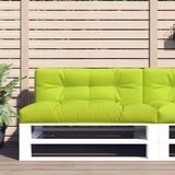 vidaXL Blazina za kavč iz palet svetlo zelena 120x40x12 cm | Shoptok.si