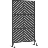  Zaslon za privatnost 100 x 50 x 180 cm Čelik Crna | shoptok.hr