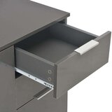  Komoda visoki sjaj siva 71x35x80 cm od iverice | shoptok.hr