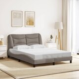  Okvir kreveta s LED-om bez madraca Hvar 120 x 200 cm od tkanine | shoptok.hr