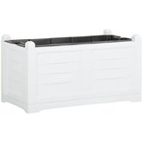 vidaXL Cvetlično korito belo 80x42,5x42 cm PP | Shoptok.si