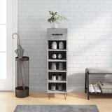The Living Store Omarica za čevlje betonsko siva 30x35x105 cm inženirski les - Omarica Za Čevlje, (21431185) | Shoptok.si