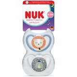 Nuk tolažilna duda - silikon Perfect Match Air Night 6-18 m, 2 kos | Shoptok.si