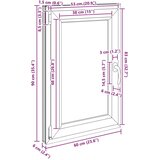  Okno za klet RISOR 60 x 90 cm PVC in steklo Bela, (5000215183) | Shoptok.si