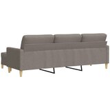 Trosjed s tabureom smeđesivi 210 cm od tkanine | shoptok.hr