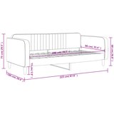  Dnevni krevet crni 90 x 200 cm baršunasti | shoptok.hr