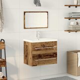  Kupaonski ormarić za sudoper s ladicama Zidne 2 pcs Staro drvo | shoptok.hr