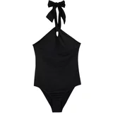 WE Fashion Jednodijelni kupaći kostim crna