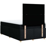 vidaXL Krevet s oprugama i madracem crni 120 x 200cm od tkanine | shoptok.hr