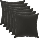  Jastuk s jastukom HEERLEN 6 kom. Crna Poliester - Crna 40 x 40 cm 6 | shoptok.hr
