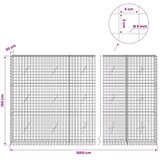  Gabion s žicom debljine 5 mm i mrežom 5x5 cm 1050x20x150 cm - 20 cm 150 cm 1050 cm | shoptok.hr