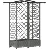  Povišeni krevet s mrežom i krovom Svjetlosiva 124 x 40 x 123 cm | shoptok.hr