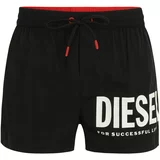 Diesel Kratke kopalne hlače 'MARIO' rdeča / črna / bela