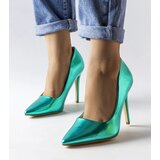 Gemre Green metallic stilettos Delis | ePonuda.com