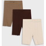 Sinsay Pamučne biciklističke hlače s ukrasnim volanima 3 pack | shoptok.hr