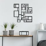 Wallity Zidna dekoracija Sqaures, 50 x 50 cm, Crna | ePonuda.com