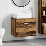  Set namještaja za kupaonicu Staro drvo Konstruirano drvo Smeđa 62.5 x 44.5 x 50 cm Cijene