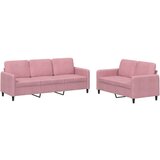 vidaXL 2-dijelni set sofa ružičasti baršunasti | shoptok.hr