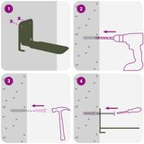  Ležeča polica s polico 8 pcs Oljčno zelena 6 x 10,8 x 6,6 cm, (5000307490) | Shoptok.si