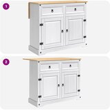  Set kuhinjskog otoka Corona 3 pcs Bijela i vosak od meda | shoptok.hr