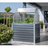 WESTMANN Metalna povišena vrtna gredica sa staklenikom Store &amp Grow | Antracit | 120x120x169 cm | shoptok.hr