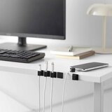 YAMAZAKI Crni metalni uredski organizatori u setu 5 kom za kablove Smart – | shoptok.hr