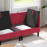  Komplet pohištva za dnevno sobo 4 pcs Vinorodna rdeča Žamet, (5000283107) | Shoptok.si