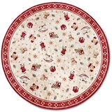 Villeroy & Boch Crveni okrugao tepih s božićnim motivom od mješavine pamuka ø 160 cm Toy's Delight Red Christmas – | shoptok.hr