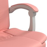  Uredski naslonjač od umjetne kože ružičasti | shoptok.hr