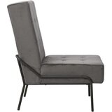  Stolica za opuštanje 65 x 79 x 87 cm tamnosiva baršunasta | shoptok.hr