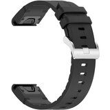 INF združljivo s silikonskimi usnjenimi paščki serije garmin fenix black 26 mm, (5000079565) | Shoptok.si