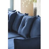 Miuform temno modra raztegljiva kotna sedežna garnitura iz rebrastega žameta (levi kot) lazy lukka – | Shoptok.si