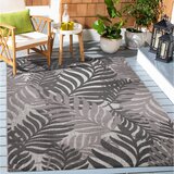 Lesnina XXXL PREPROGA ZA ZUNANJO UPORABO Floral 80/150 cm tkano siva | Shoptok.si