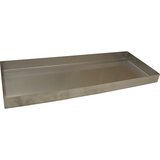 eurokraft pro Koritasta polica, DxŠxV 940 x 370 x 55 mm, nerjavno jeklo, nosilnost 40 kg Cene