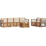  Setovi sofa 7 pcs Prirodna Čvrsto drvo akacije | Eponuda.com